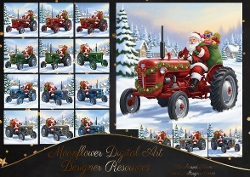 Tractor Santa 