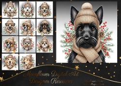 Winter Beanie Pups 6