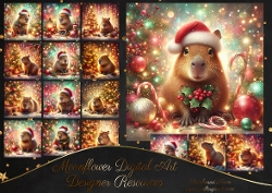 CUSTOMER REQUEST Festive Capybara 1