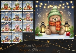 Christmas Lantern  bears 2