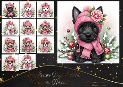 Pink Winter Pups 13