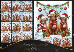 Christmas Cows