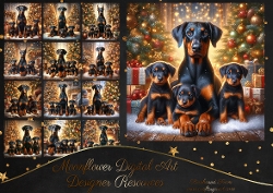 Festive Dobermans CUSTOMER REQUEST Karen 