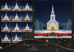 Twilight Festive Churches