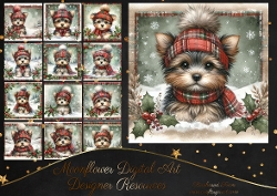 Festive Yorkie