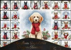 Winter Scarf Dogs 5