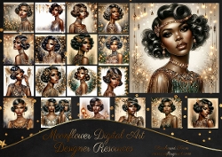 Festive Vintage Ladies 1