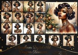 Festive Vintage Ladies 2