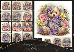 Floral Lace Bears