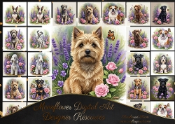 Floral Garden Dogs 6
