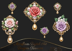 Beautiful Brooch clip art