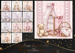 Baby girl crib