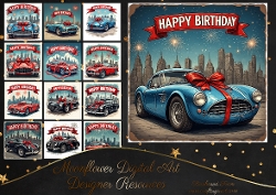 Happy Birthday cars