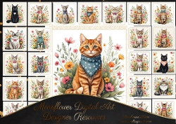 Floral cats