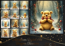 Winter forest bear 1