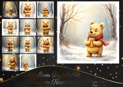 Winter forest bear 3