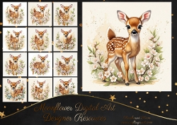 Floral fawn