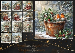 Festive robins  