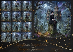 Goth grave yard girls 