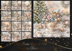 Festive teacups