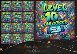 Level up Birthday 9/10/11/12/13/14/15