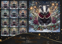 Winter badger