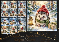 Festive hedgehog 