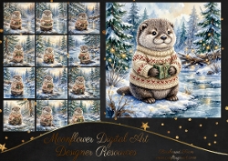 Festive otter
