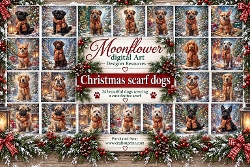Christmas scarf dogs 4