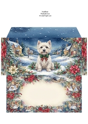 Christmas Westie money Wallet