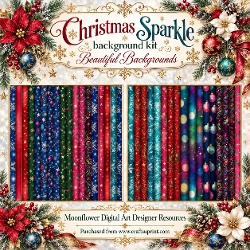 Christmas sparkle  background kit 