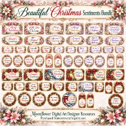 Beautiful Christmas sentiment bundle 
