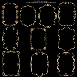 Gold jewel frames