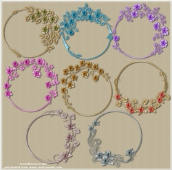 Floral flower frames