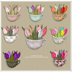 Tulip teacups
