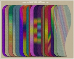 Rainbow Glitter Borders 2