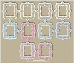 Lace border frames
