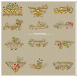 Merry Christmas word art