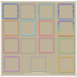 lace pearl trim border frames