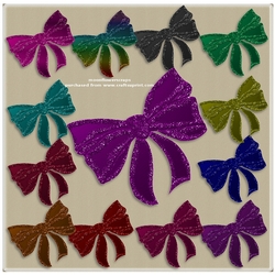 Glitter bows