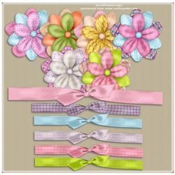 Flower ribbon bundle 1
