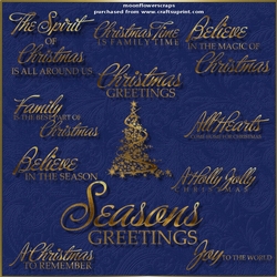 Seasonal wordart