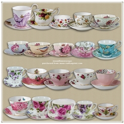 Fancy tea cups 