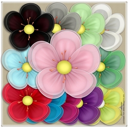 Organza flowers