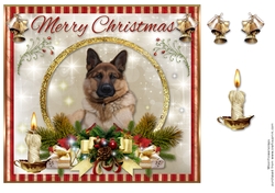 Merry Christmas German Shepherd