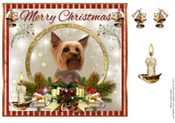 Merry Christmas Yorkshire Terrier