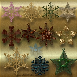 Retro Snowflakes