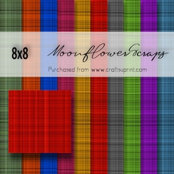 8x8 Christmas Plaid Backgrounds