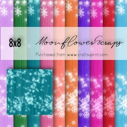 8x8 Winter wishes backgrounds