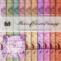 8x8 Wooden rose backgrounds
